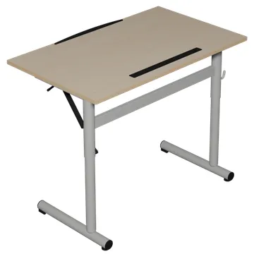 Table PMR Ergon 100×60 HR — Table scolaire réglable PMR