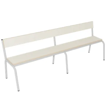 Banc Moly L160 avec dossier — Banc scolaire